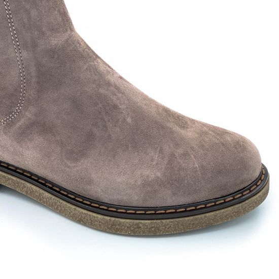 Ботинки Cover бежевые замшевые МЕХ - фото 6, 