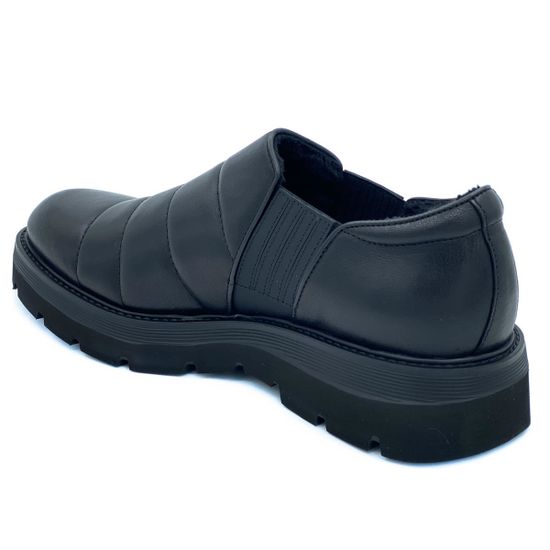 Ботинки Giampieronicola черные кожаные МЕХ - фото 3, E41113 GPN