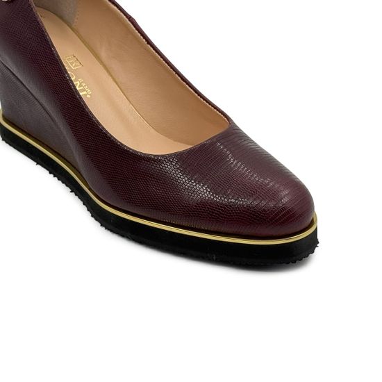 Туфли Ilasio Reanzoni бордовые замшевые - фото 6, Н7748 IR BORDO