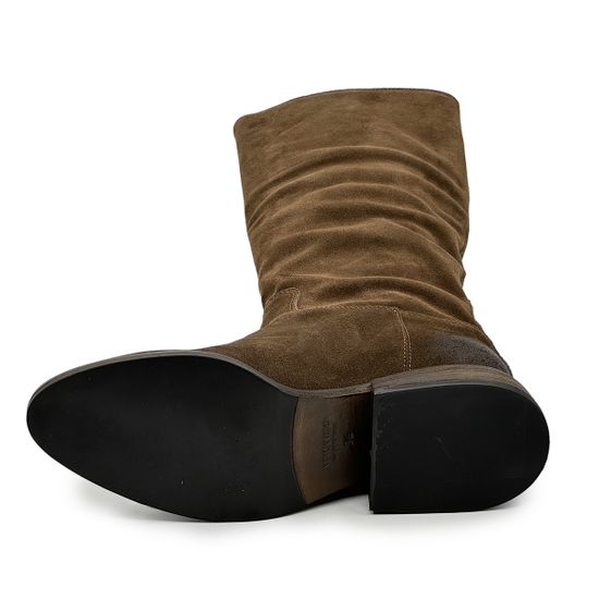 Сапоги MIMMU коричневые замшевые демисезонные - фото 5, M256M1 MIM MORO