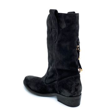 Полусапоги Mimmu черные замшевые демисезонные - фото 2, F431K4 MIM NERO