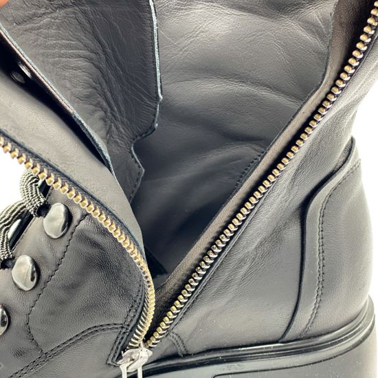 Ботинки Fru.it черные кожаные демисезонные - фото 6, 