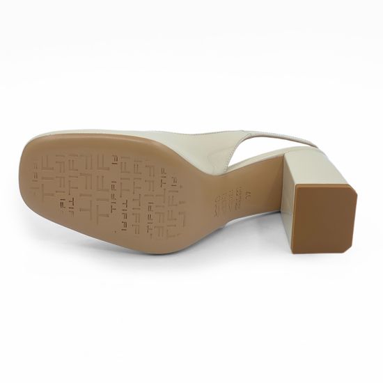 Туфли слингбэк Tiffi лакированная кожа бежевые - фото 4, TF50/70 TI BEIGE