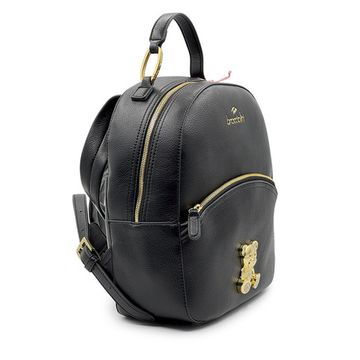 Рюкзак Braccialini черный кожаный - фото 2, B18524 BRA NERO