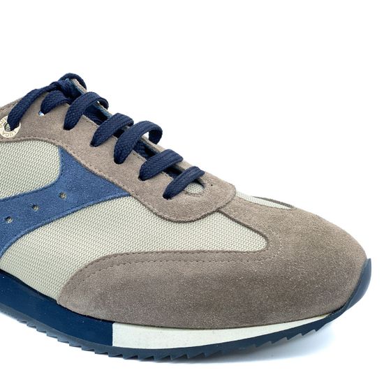 Кроссовки Luca Guerrini серо-синие замшевые - фото 6, 