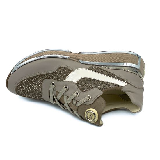 Кроссовки Nila&amp;Nila бежевые комбинация кожи и замши демисезонные - фото 5, 