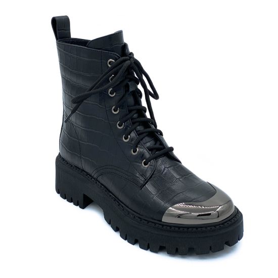 Ботинки Tuffoni черные кожаные Байка - фото 2, 