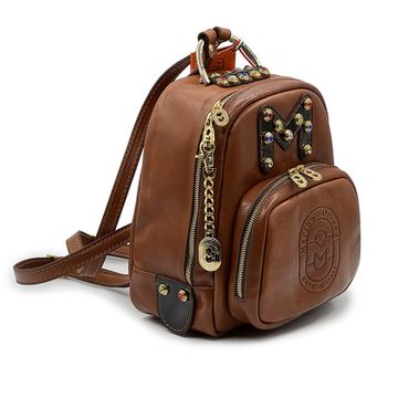 Рюкзак Marino Orlandi коричневый кожаный - фото 2, 4827 MO MORO