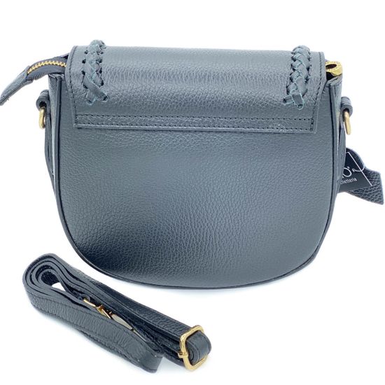 Клатч Di Gregorio черный кожаный - фото 3, 