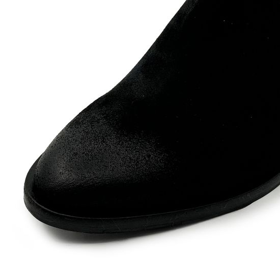 Сапоги MIMMU замшевые черные на байке - фото 5, M563M6 MIM NERO