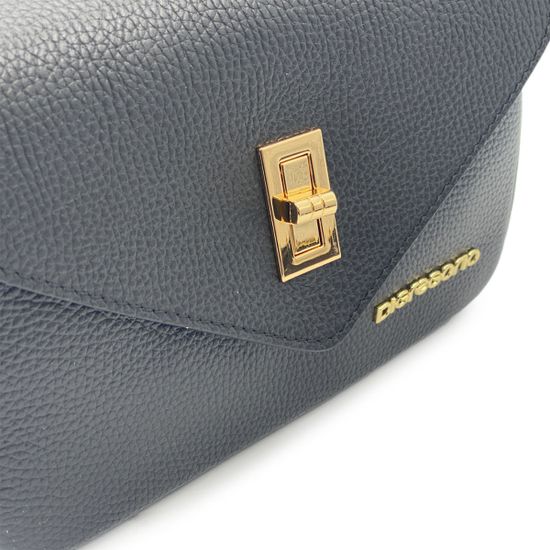 Сумка кросс-боди Di Gregorio черная кожаная - фото 4, 8889 DG NERO