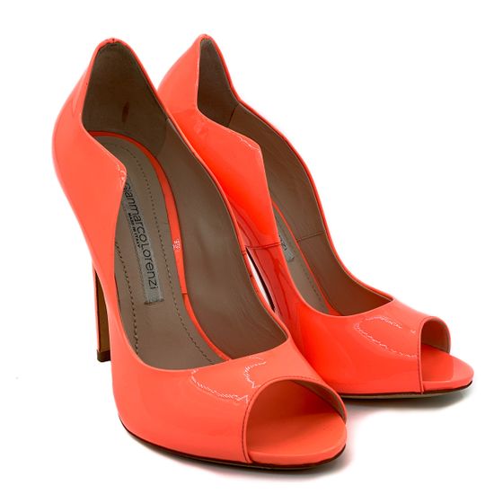 Туфли Gianmarco Lorenzi розовые из лакированной кожи - фото 7, 