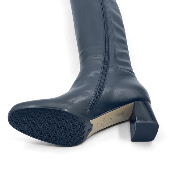 Сапоги Ilasio Renzoni черные кожаные на меху - фото 4, 5268 IR NERO