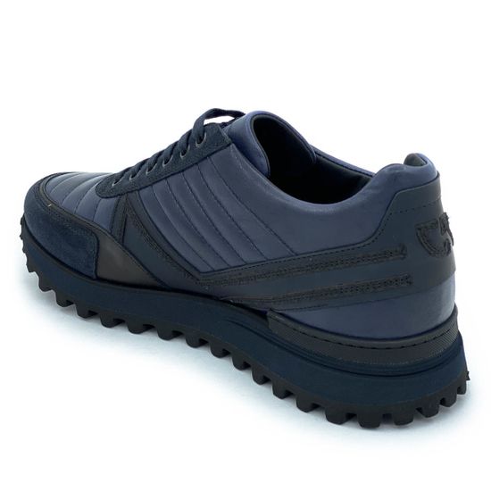 Кроссовки Giampieronicola синие кожаные демисезонные - фото 3, 