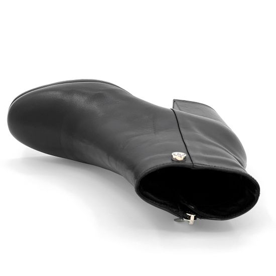 Ботильоны Tiffi черные кожаные МЕХ - фото 5, GR107M/60ZG TI NAP