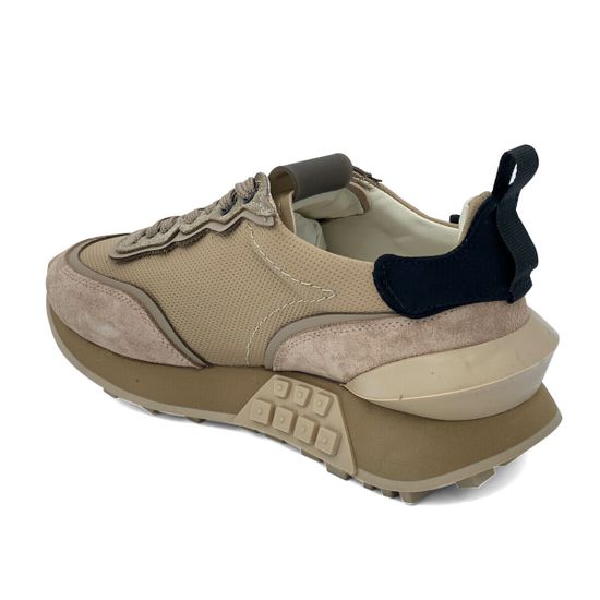 Кроссовки NILA NILA бежевые кожаные/замшевые - фото 3, NO5812 NIL BEIGE