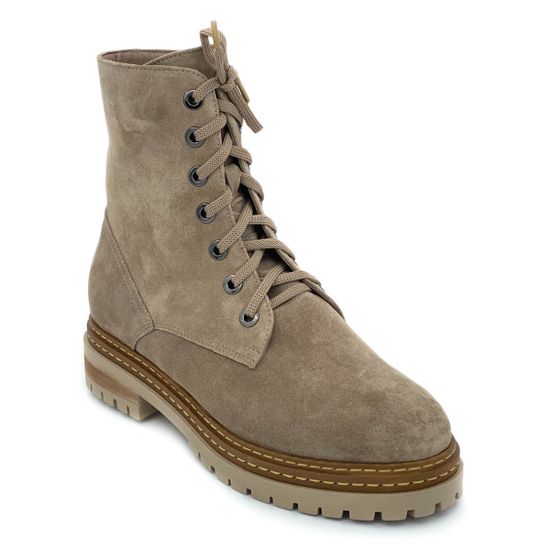 Ботинки Cover бежевые замшевые МЕХ - фото 2, 