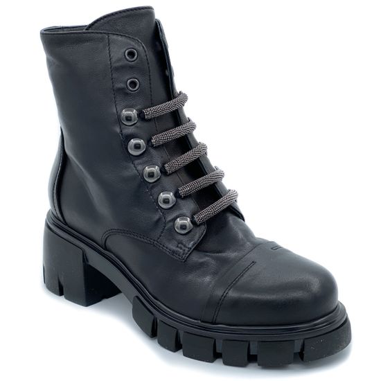 Ботинки Fru.it черные кожаные демисезонные - фото 2, 