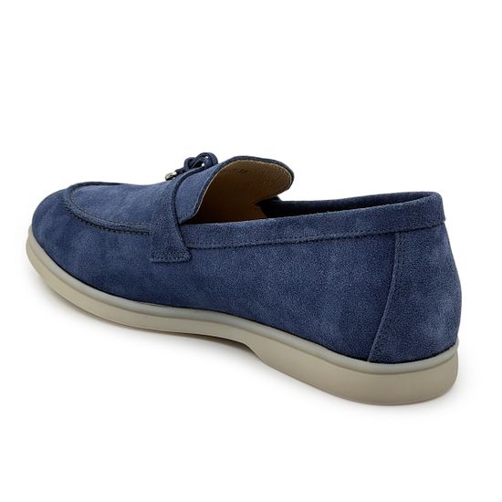 Лоферы CV COVER синие замшевые - фото 3, 15005-3 COV BLU