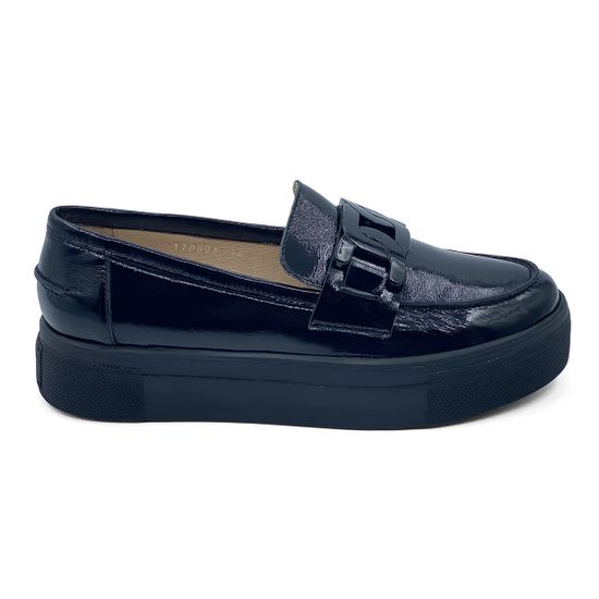 Лоферы Cover черные наплак - фото 1, 