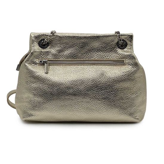 Сумка Marina Creazioni золотая кожаная - фото 3,