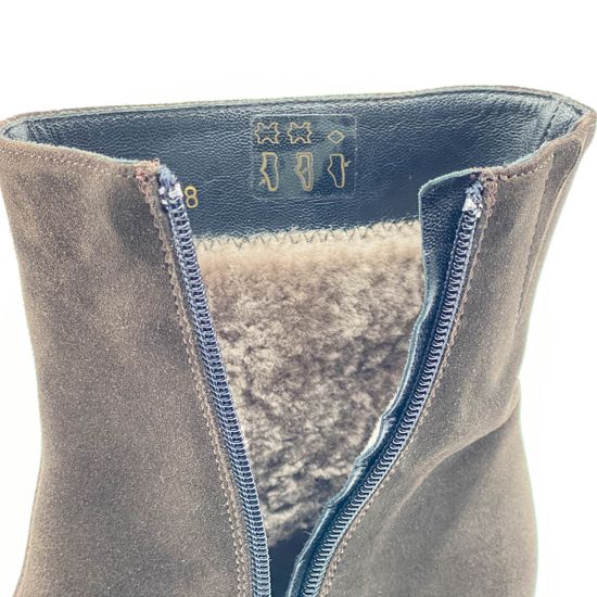 Ботинки Kelton коричневые замшевые МЕХ - фото 7, 