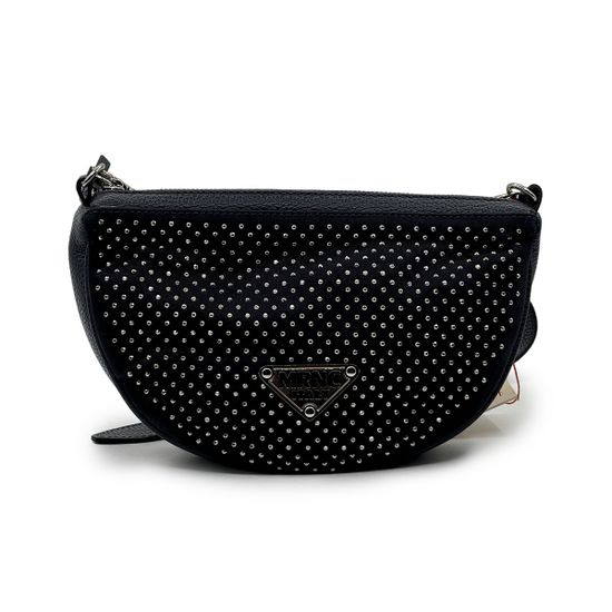 Сумка кросс-боди полумесяц Marina Creazioni синяя кожаная - фото 1, B6522 MC BLU