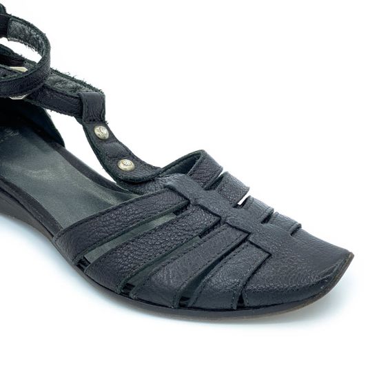 Сандалии Fru.it черные кожаные - фото 5, 