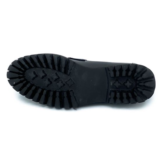 Лоферы Cover черные кожаные - фото 4, 