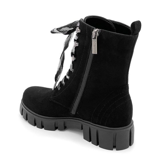 Ботинки Ilasio Renzoni черные замшевые Байка - фото 3, 