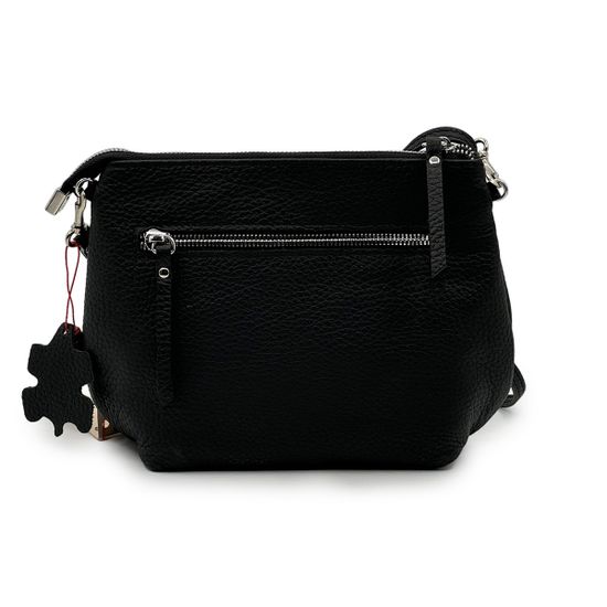 Сумка Marina Creazioni черная кожаная с черепахой - фото 3, B6864 MC NERO TARTARUGA