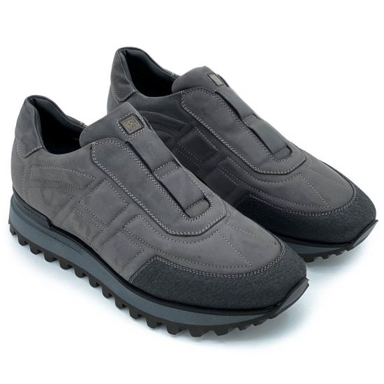 Кроссовки Giampieronicola черные нубук демисезонные - фото 7, 