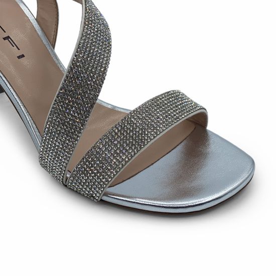 Босоножки Tiffi кожаные серебряного цвета - фото 6, Q31/70 TI ARGENTO