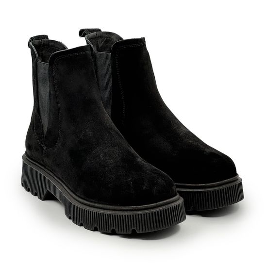 Ботинки челси CV COVER черные замшевые на меху - фото 8, 365637-2 COV