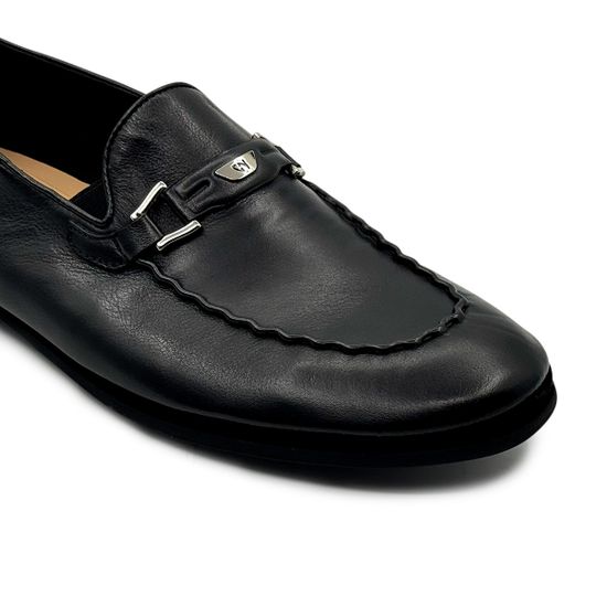 Лоферы Giampieronicola черные кожаные - фото 6, N45407A  GPN NERO