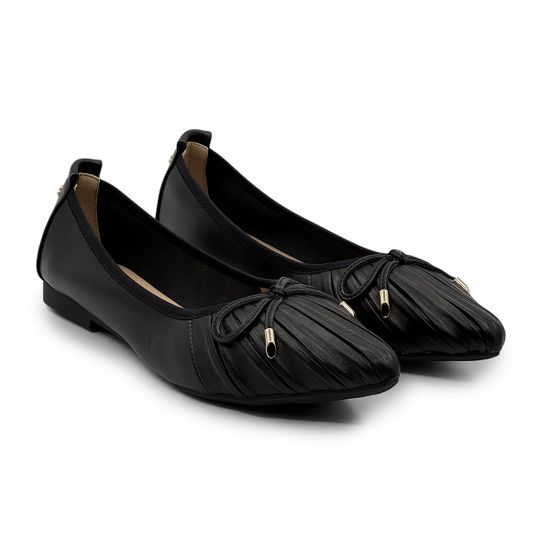 Балетки женские TUFFONI кожаные черные - фото 8, 2425002LL TUF