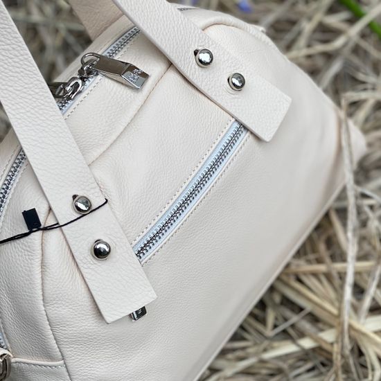 Сумка Renato Angi бежевая кожаная - фото 8, 2702581 RA BEIGE