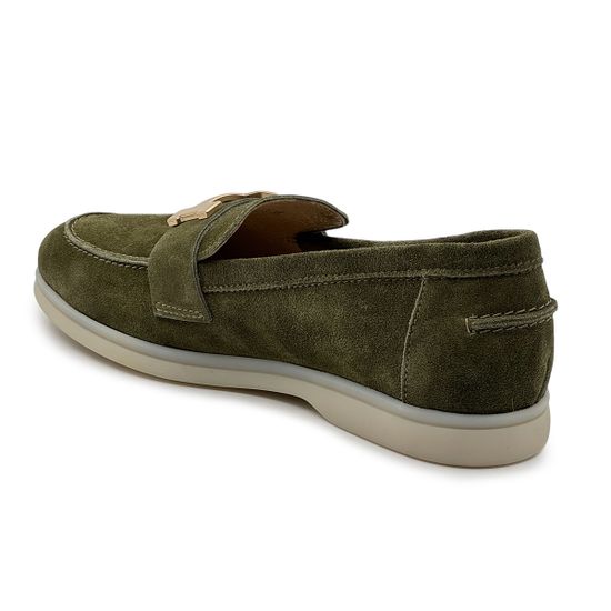 Лоферы CV Cover оливковые замшевые - фото 3, 15009-3 COV OLIVA