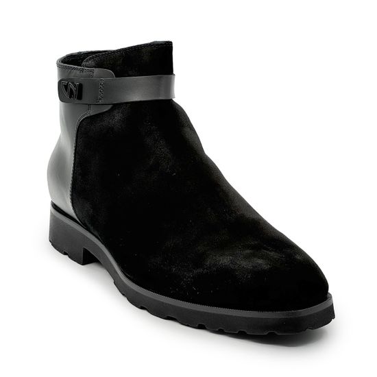 Ботинки GIAMPIERONICOLA черные замша/кожа на меховой подкладке - фото 2, A45221 GPN