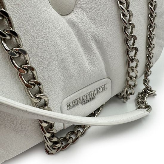 Сумка Renato Angi белая кожаная - фото 4, 3203511 RA BIANCO