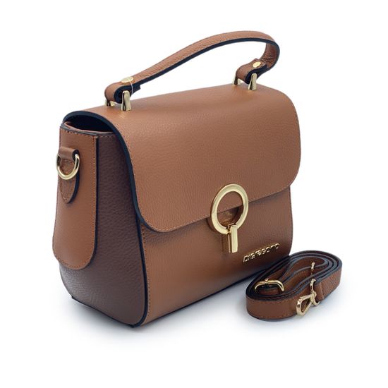 Сумка Di Gregorio рыжая кожаная - фото 2, 