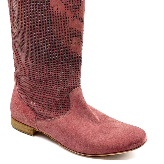 Сапоги Fru.it розовые замшевые летние - фото 5, 