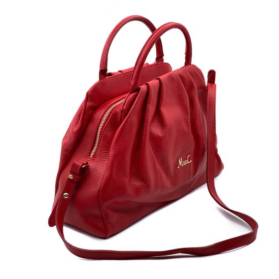 Сумка Marina Creazioni красная кожаная - фото 2, B5482 MC ROSSO