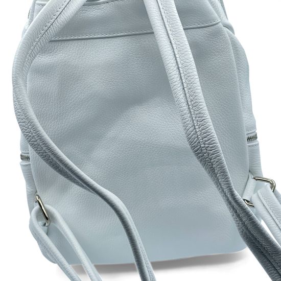 Сумка-рюкзак Renato Angi белая кожаная - фото 3, 