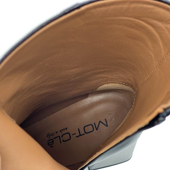 Ботильоны Mot Cle черные кожаные демисезонные - фото 7, 