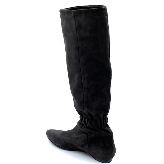 Сапоги женские Gianmarco Lorenzi коричневые замша демисезонные - фото 3, 