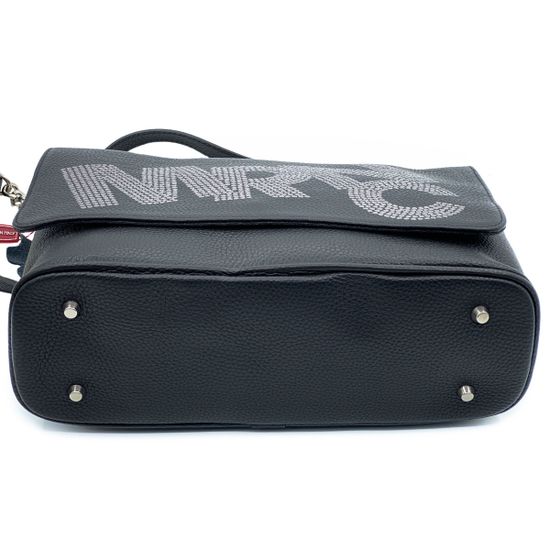 Сумка Marina Creazioni черная кожаная - фото 4, 