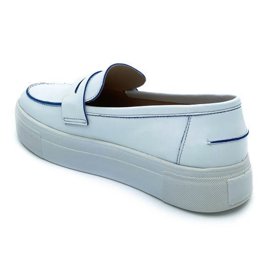 Лоферы Cover белые кожаные - фото 3, 1705802 COV