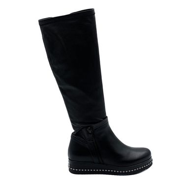 Сапоги Mara черные кожаные демисезонные - фото 1, 670FORMI MR