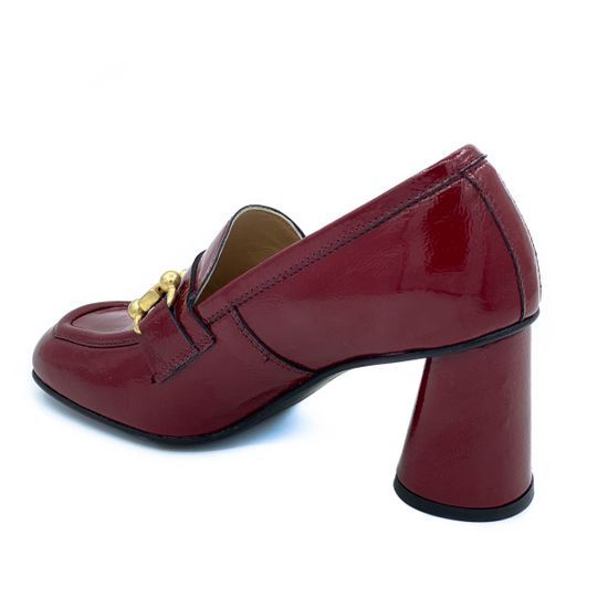 Туфли Mimmu бордовые наплак - фото 3, F807K0 MIM BORDO